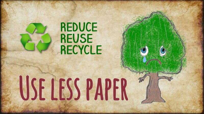 why should we save paper