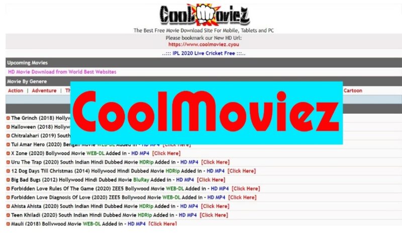 Coolmoviez 2021 Free Bollywood, Hollywood Dubbed Movies Download Website Coolmoviez News and Updates